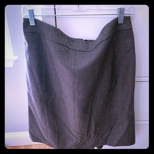 Brown/gray wool Loft size 12P skirt